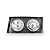 Farol duplo VW Titan/Worker 2003 em diante - LE (moldura preta) - Imagem 1