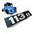 Emblema Letreiro Grade Modelo Scania 113 H - Imagem 2