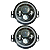 Par Farol Led Angel Eyes Vw Constellation Completo Com Suporte E chicotes - Imagem 1