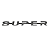 Emblema Super Grade Scania Ntg P/G/R/S - cinza fosco - Imagem 1
