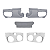 Para-choque Completo Ford Cargo 2649 2012 a 2019 Traçado - Imagem 1