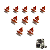 Clip Alto Fixação Grade Superior Volvo Fh 2015 A 2021 10 pcs - Imagem 1
