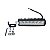Farol milha retangular 6 LEDS - 15 X 3,5 CM BIVOLT - Imagem 1