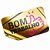 Adesivo Metalizado Dourado 5x3 cm Personalizado - Imagem 1