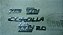 Kit Emblemas Tampa Traseira Toyota Corolla 2016 2.0 - Imagem 2