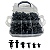 Kit 190 Presilhas Grampo Clips Automotivo Carro Painel Forro - Imagem 1