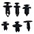 Kit 190 Presilhas Grampo Clips Automotivo Carro Painel Forro - Imagem 9