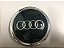 Calota Calotinha Emblema Tampa Roda Audi A4 A6 - Cor Preta - Imagem 1