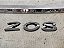 KIT EMBLEMA TRASEIRO PEUGEOT 208 PEUGEOT 208 1.6 AT6 19/20 - Imagem 2