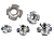 KIT 90 PORCAS COM GARRA PARA MADEIRA m3/m4/m5/m6/m8 - Imagem 4