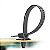 KIT 100 ABRAÇADEIRAS PRESILHA ENFORCA GATO COM GRAMPO 13CM - Imagem 3