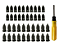 KIT REPARO PNEU PREGOS BORRACHA A VACUO MACARRAO 40 PEÇAS - Imagem 1