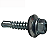 100 PARAFUSOS AUTOPERFURANTE PONTA BROCA SEXT 5/16 12-14X3/4 - Imagem 3