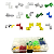 KIT 160 GRAMPOS PRESILHAS CLIPS FIXADORES FORROS PORTA CARRO - Imagem 1