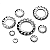 KIT 160 ARRUELAS PORCAS TRAVA DENTE M3 M4 M5 M6 M8 M10 M12 - Imagem 4