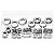 KIT 160 ARRUELAS PORCAS TRAVA DENTE M3 M4 M5 M6 M8 M10 M12 - Imagem 3
