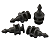 KIT 6 BATENTES PRESILHAS  GRAMPOS Lampada LANTERNA SPRINTER - Imagem 3