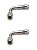 2X Extensor Válvula Bico Pneu 90 Graus Bike Moto Adaptador - Imagem 1
