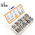 KIT 216 PARAFUSOS SOQUETE HEXAGONAL ALLEN PORCA ARRUELA INOX - Imagem 4