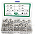 KIT 341 PORCAS SEXTAVADA AÇO INOX M2 M3 M4 M5 M6 M8 M10 M12 - Imagem 1