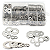 KIT 550 ARRUELAS PLANAS AÇO INOX M2 M2.5 M3 M4 M5 M6 M8 M10 - Imagem 1