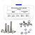 KIT 320 PARAFUSOS MAQUINA CRUZ PHILIPS CABEÇA PANELA INOX M3 - Imagem 3