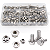 KIT 141 PARAFUSOS PORCAS SEXTAVADOS FLANGE FLANGEADO INOX M6 - Imagem 2