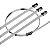 KIT 100 ABRAÇADEIRAS INOX METAL METALICA ZIP TIE 4,6MMX300MM - Imagem 3