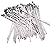 KIT 100 ABRAÇADEIRAS INOX METAL METALICA ZIP TIE 4,6MMX300MM - Imagem 5