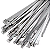 KIT 100 ABRAÇADEIRAS INOX METAL METALICA ZIP TIE 4,6MMX300MM - Imagem 6