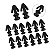 KIT 20 GRAMPOS CLIPES FIXADOR FORRO PORTA FORD FIESTA FOCUS - Imagem 1