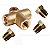 KIT CONECTOR T 3 VIAS 10mm 3/16 LATAO TUBO MANGUEIRA FREIO - Imagem 3
