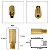 KIT 10 BOCAL CONECTOR HEXAGONAL PORCA CARBURADOR MOTO FURADO - Imagem 4