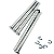 5 Pino PASSADOR Cabeça Plana M6 100MM ANEL EIXO CIRCLIP INOX - Imagem 2