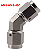 ADAPTADOR CONETOR MANGUEIRA FREIO HIDRAULICO INOX 45° AN3 - Imagem 3