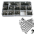 KIT 260 PINOS CONTRAPINOS ENGATE U TRAVA GANCHO EM INOX - Imagem 1