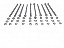 KIT 10 PARAFUSOS MEIA ROSCA PARCIAL SEXTAVADO INOX M6*150mm - Imagem 3