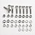 KIT 10 PARAFUSOS MEIA ROSCA PARCIAL SEXTAVADO INOX M6*30 - Imagem 2