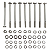 KIT 10 PARAFUSOS MEIA  ROSCA PARCIAL SEXTAVADO INOX M6*80MM - Imagem 2