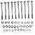 KIT 10 PARAFUSOS MEIA  ROSCA PARCIAL SEXTAVADO INOX M6*80MM - Imagem 3