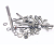 KIT 10 PARAFUSOS MEIA ROSCA PARCIAL SEXTAVADO INOX M8*80MM - Imagem 2