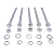 KIT 5 PARAFUSOS MEIA ROSCA PARCIAL SEXTAVADO INOX M8*120MM - Imagem 3