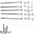 KIT 5 PARAFUSOS MEIA ROSCA  PARCIAL SEXTAVADO INOX M8*200MM - Imagem 5