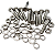 KIT 10 PARAFUSOS MEIA ROSCA PARCIAL SEXTAVADO INOX M10*50MM - Imagem 1