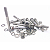 KIT 5 PARAFUSOS MEIA ROSCA PARCIAL SEXTAVADO INOX M10*70mm - Imagem 1