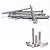 KIT 5 PARAFUSOS MEIA ROSCAPARCIAL SEXTAVADO INOX M10*150MM - Imagem 1