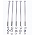 KIT 5 PARAFUSOS MEIA ROSCA PARCIAL SEXTAVADO INOX M10*200MM - Imagem 4