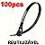 KIT 100  ABRAÇADEIRA REUTILIZÁVEL NYLON PRETA 5X300MM - Imagem 7