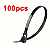 KIT 100  ABRAÇADEIRA REUTILIZÁVEL NYLON PRETA 5X300MM - Imagem 6