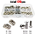 KIT 120 PORCAS MARTELOS DESLIZANTE E PARAFUSOS INOX M3 M4 M5 - Imagem 2